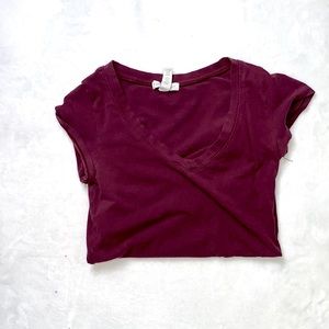 Purple V Neck